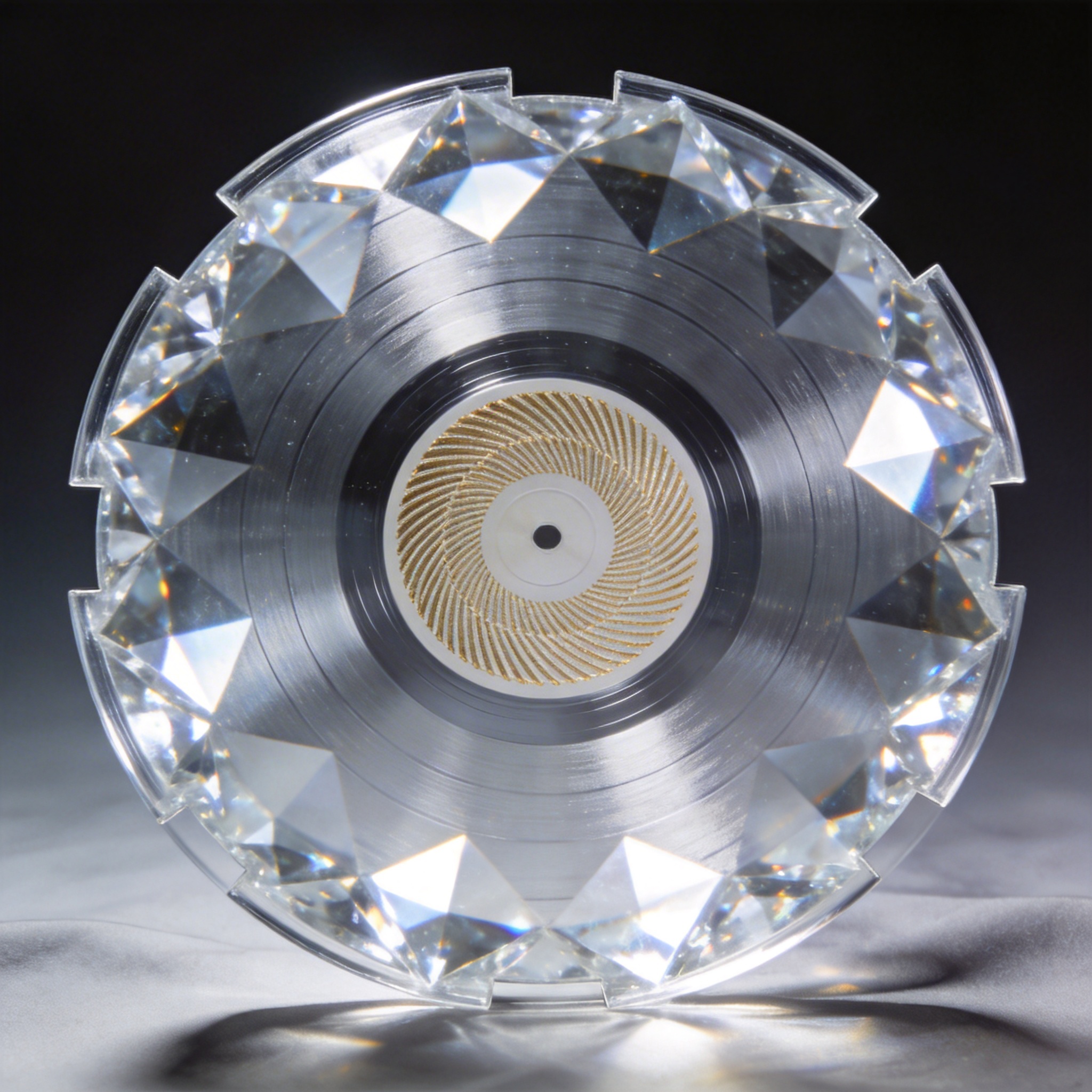 水晶花园透明黑胶