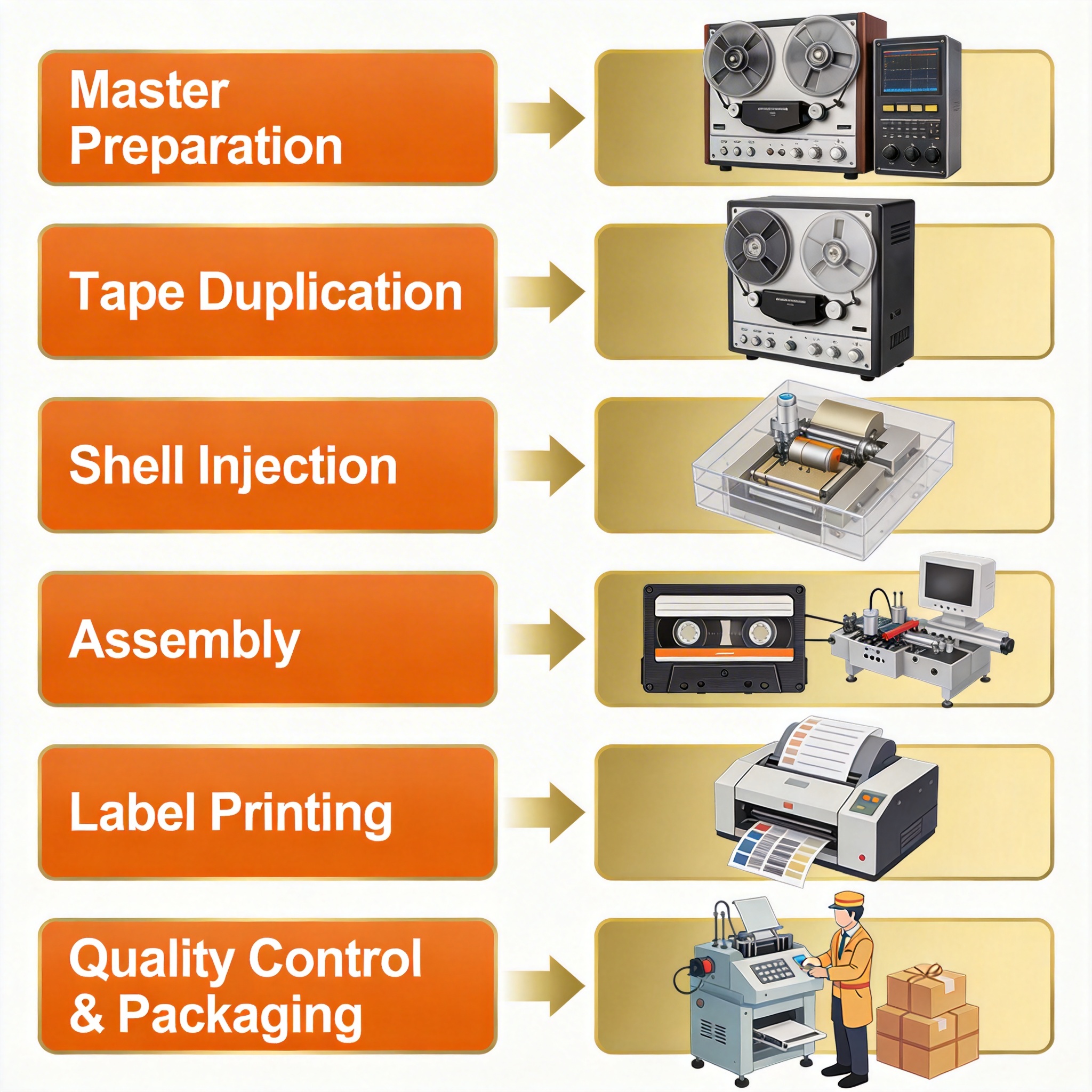 卡带6大工序流程图