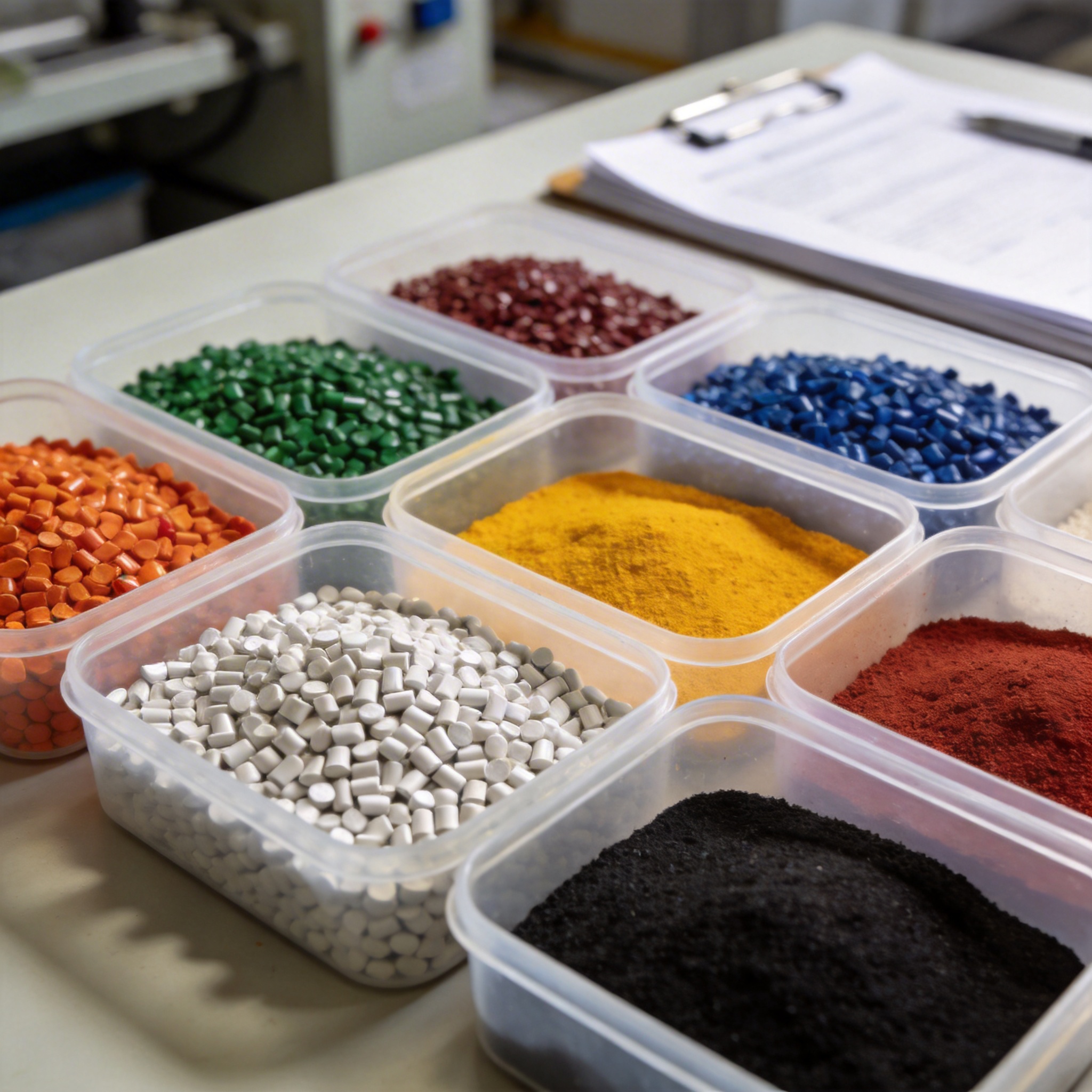 PVC配料颜色展示