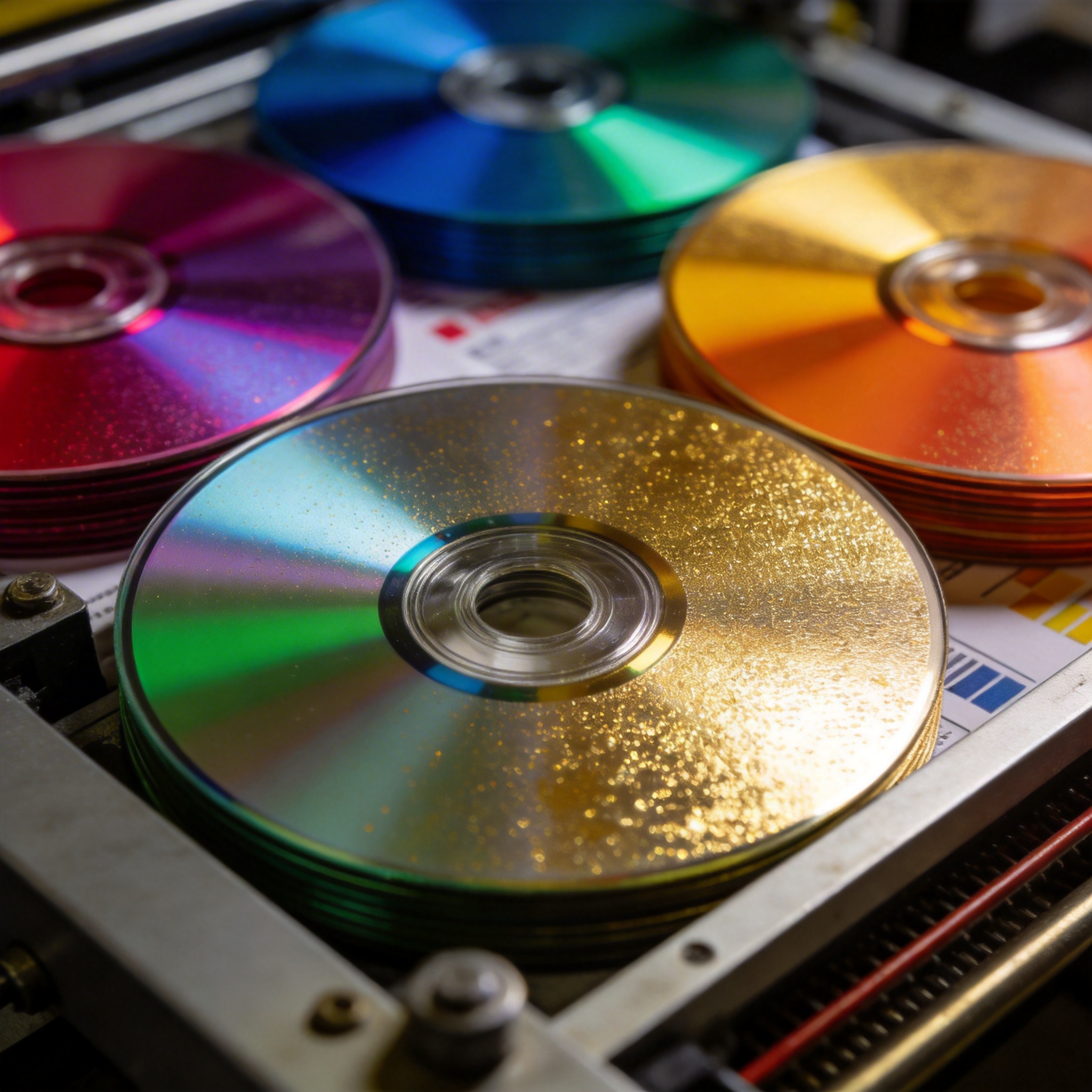 Disc surface offset printing