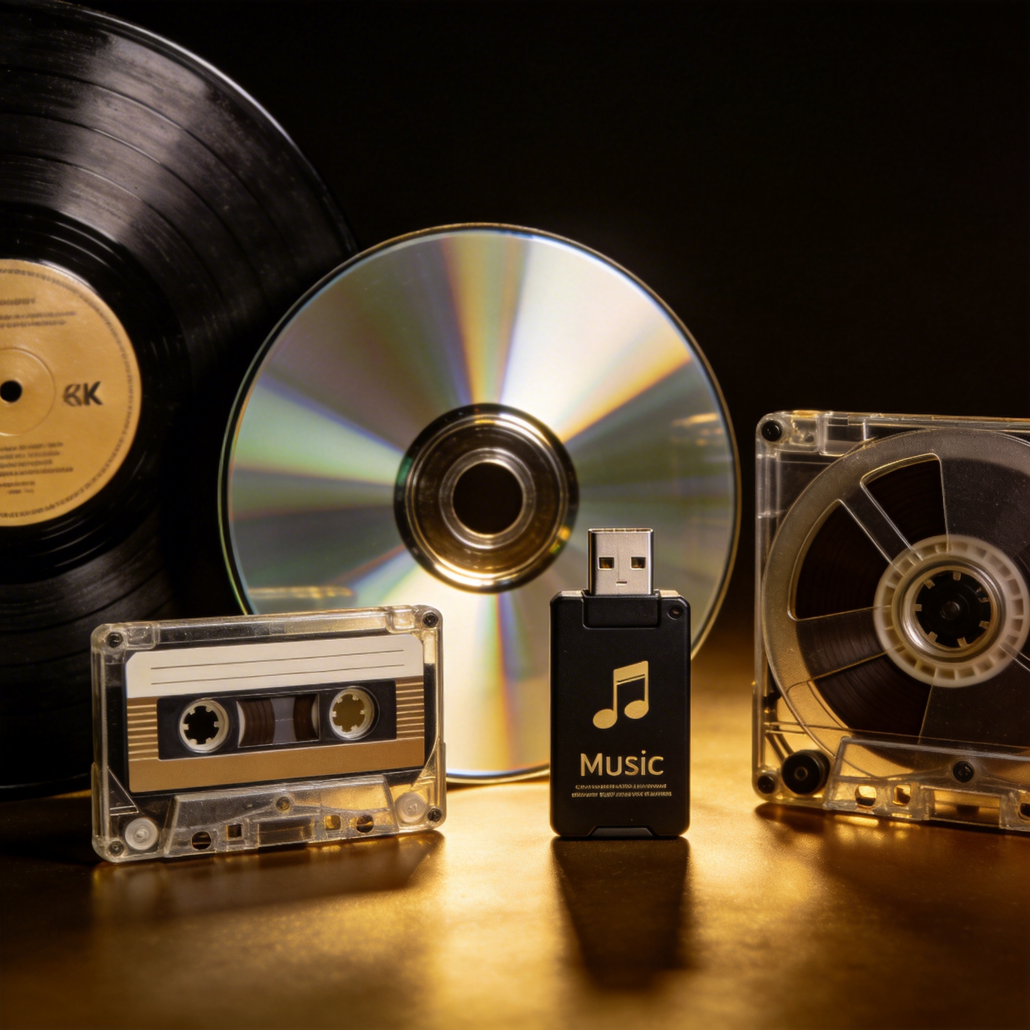 Five Physical Music Media Types