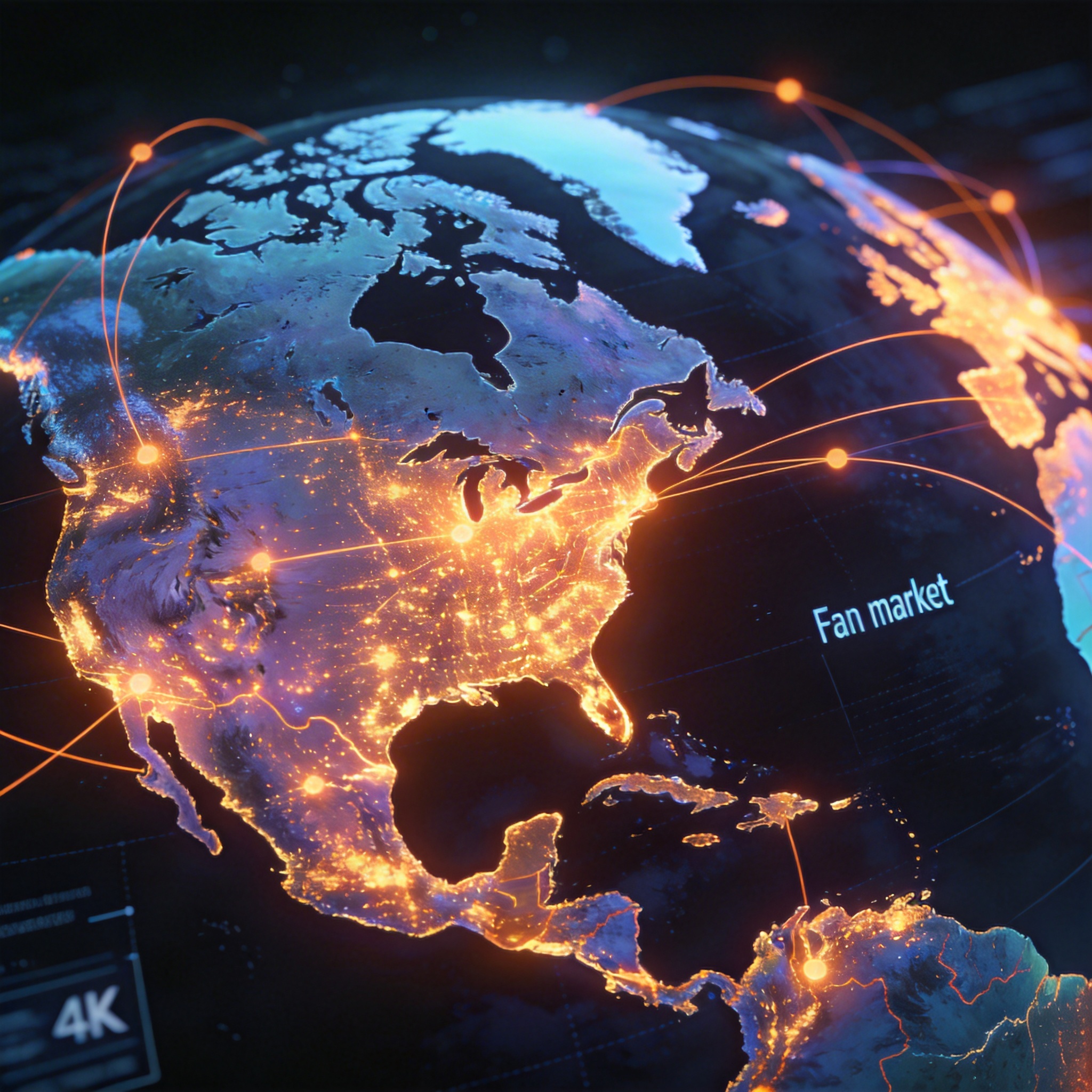 全球粉丝市场地图