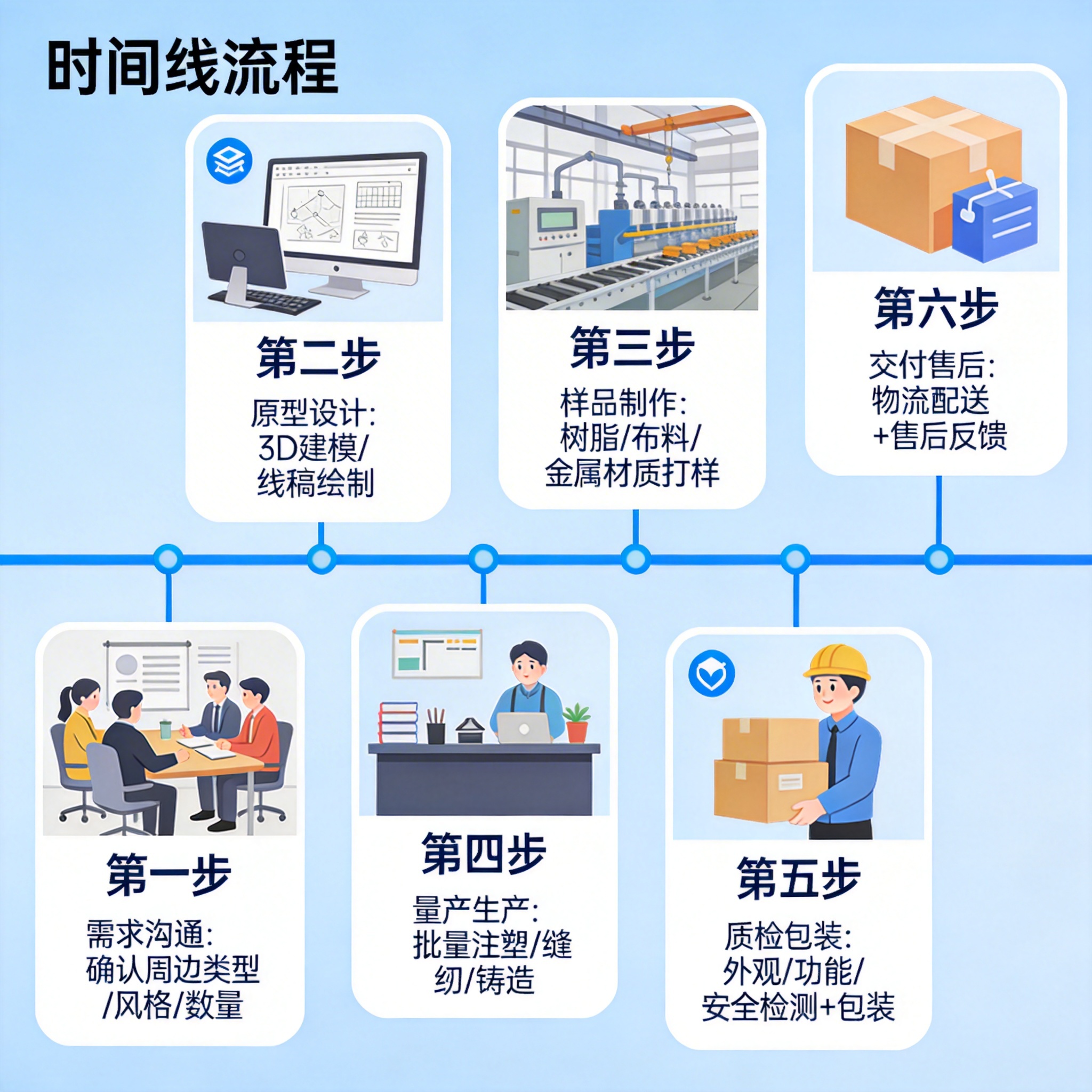 服务流程时间线