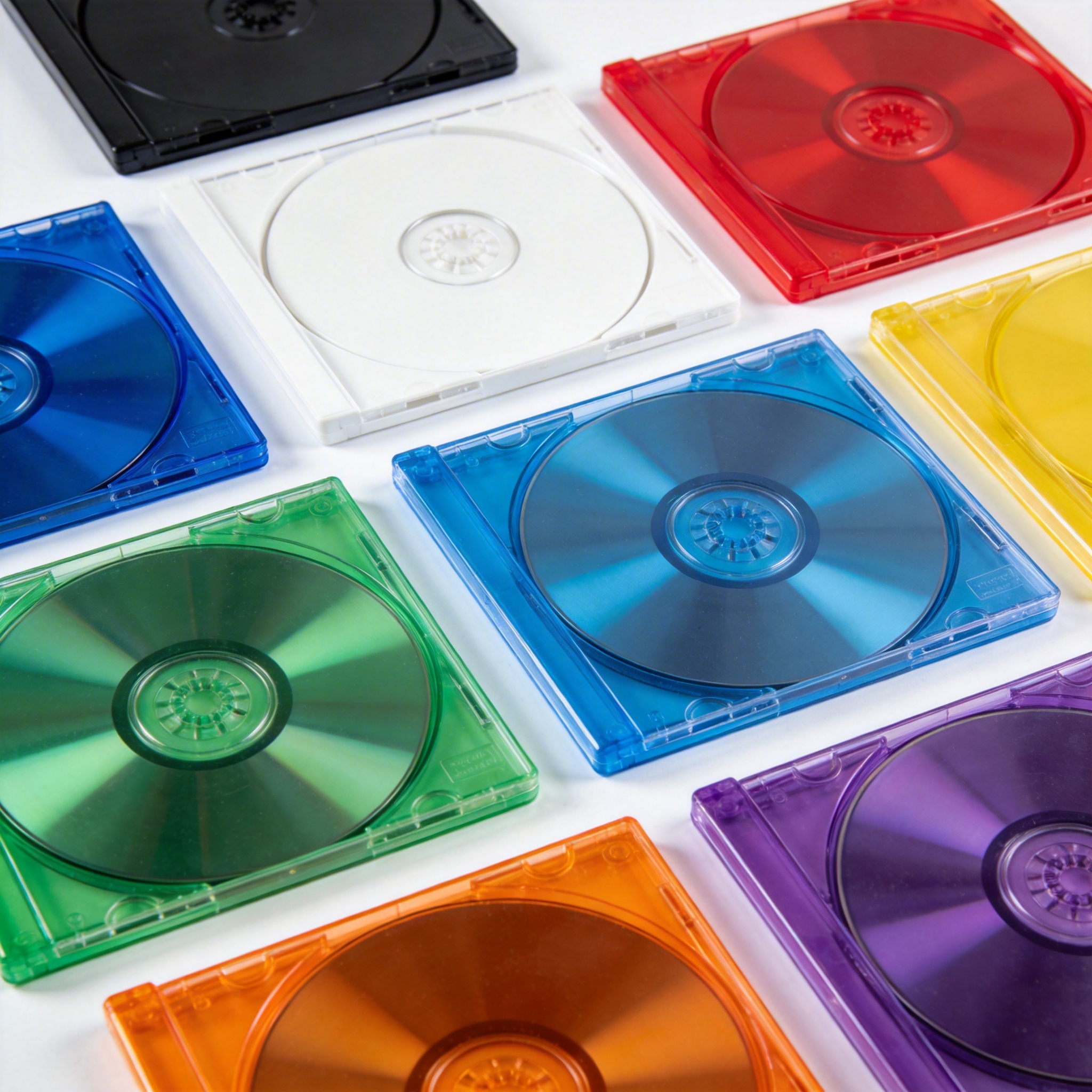 Eight color tray options