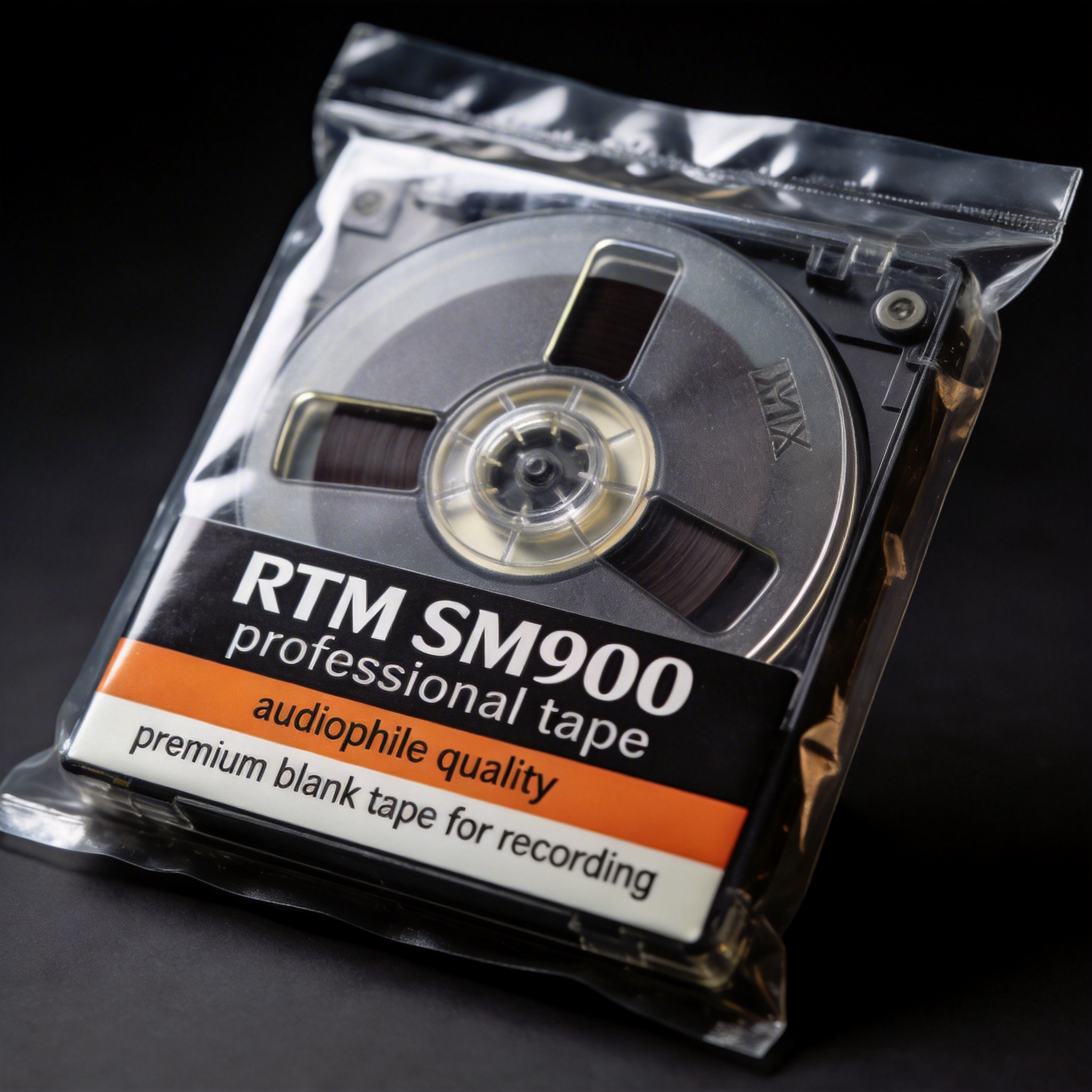 Blank recording reel-to-reel tape